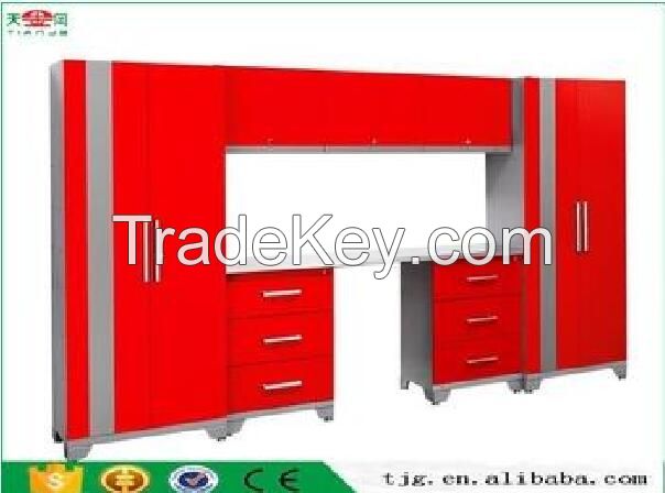 TJG-GSC8989 Modular Garage Cabinets Storage Systems Red