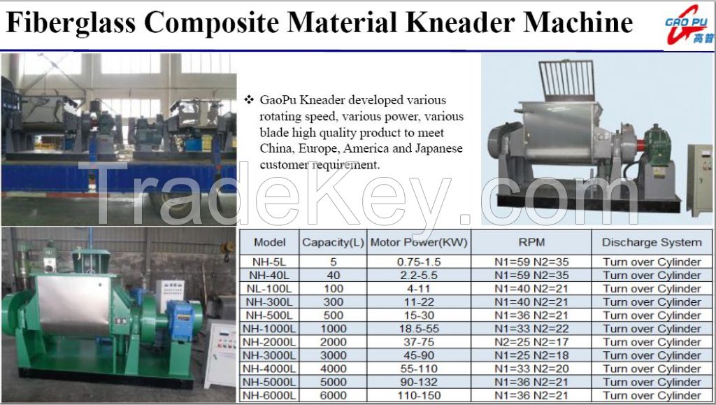 Fiberglass Composite Material Kneader Machine