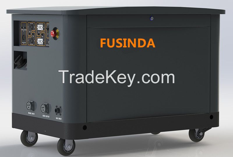 Fusinda canopy 6-35kw Tri Fuel (LPG/NG/Gasoline) Silent Type Standby gasoline petrol Generator