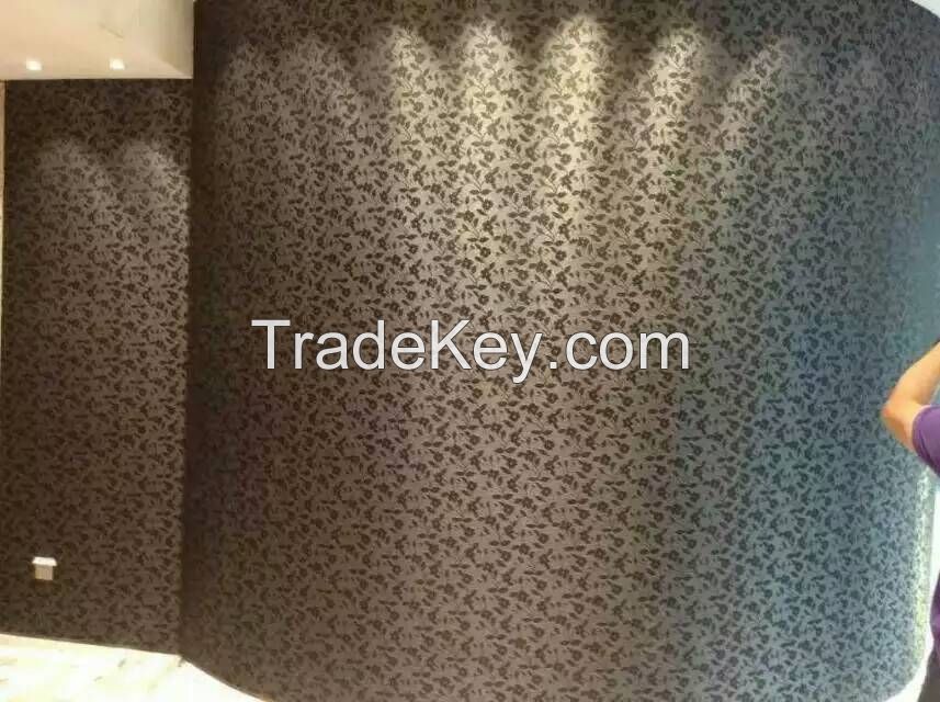 PVC woven wall covering