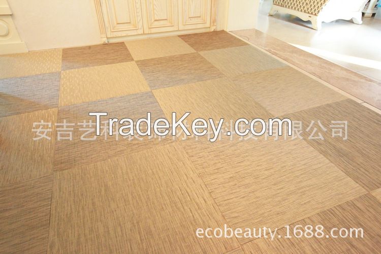 PVC woven floor tile