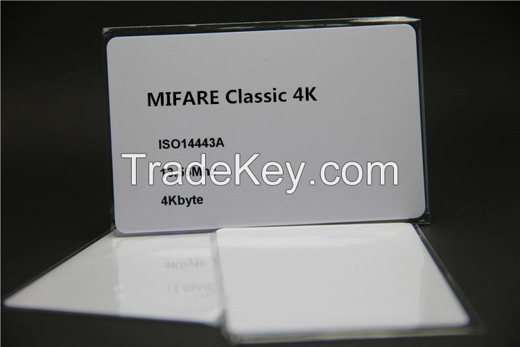 MIFARE Classic 1k Card Without Printing, 13.56MHz MIFARE S50 RFID ID Card