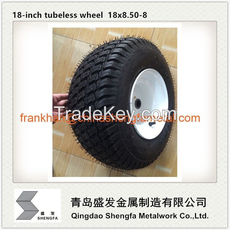 Tubeless rubber wheel 18x8.50-8