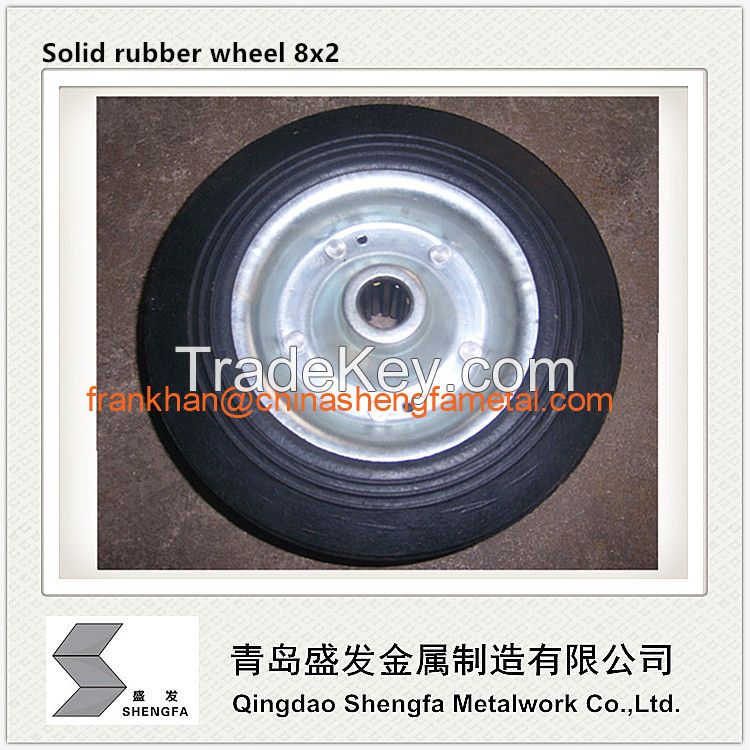 solid rubber wheel 8x2