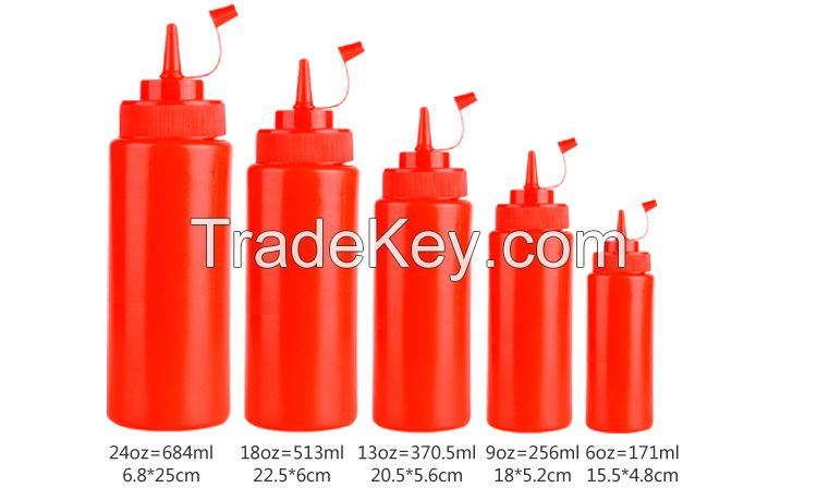 High Quality Kitchen Tools Plastic Soy  Plastic 150ml Squeeze Sauce Bottle  