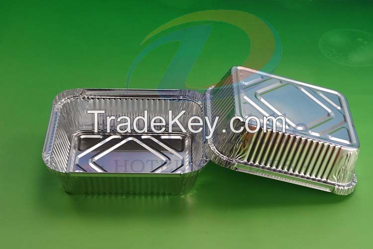 Hot sales aluminum foil container 9 inch aluminum foil tart pan with lid for food packing 