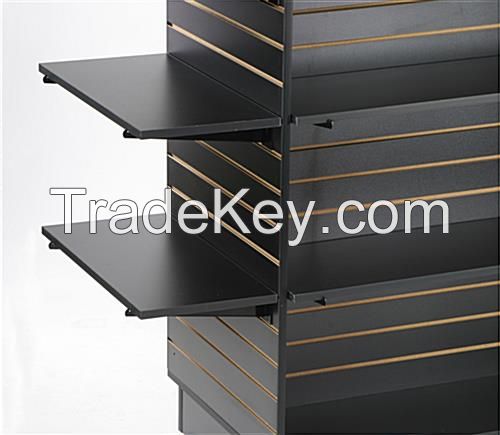 Slatwall Shelves, 12 x 24 Black Melamine