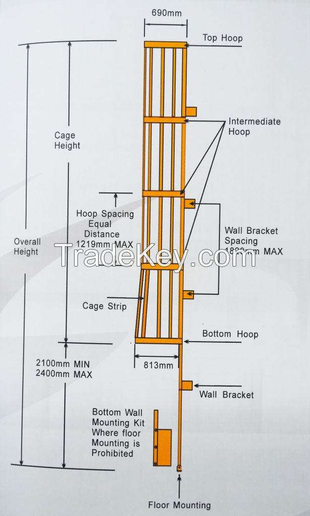 FRP ladder safety ladder