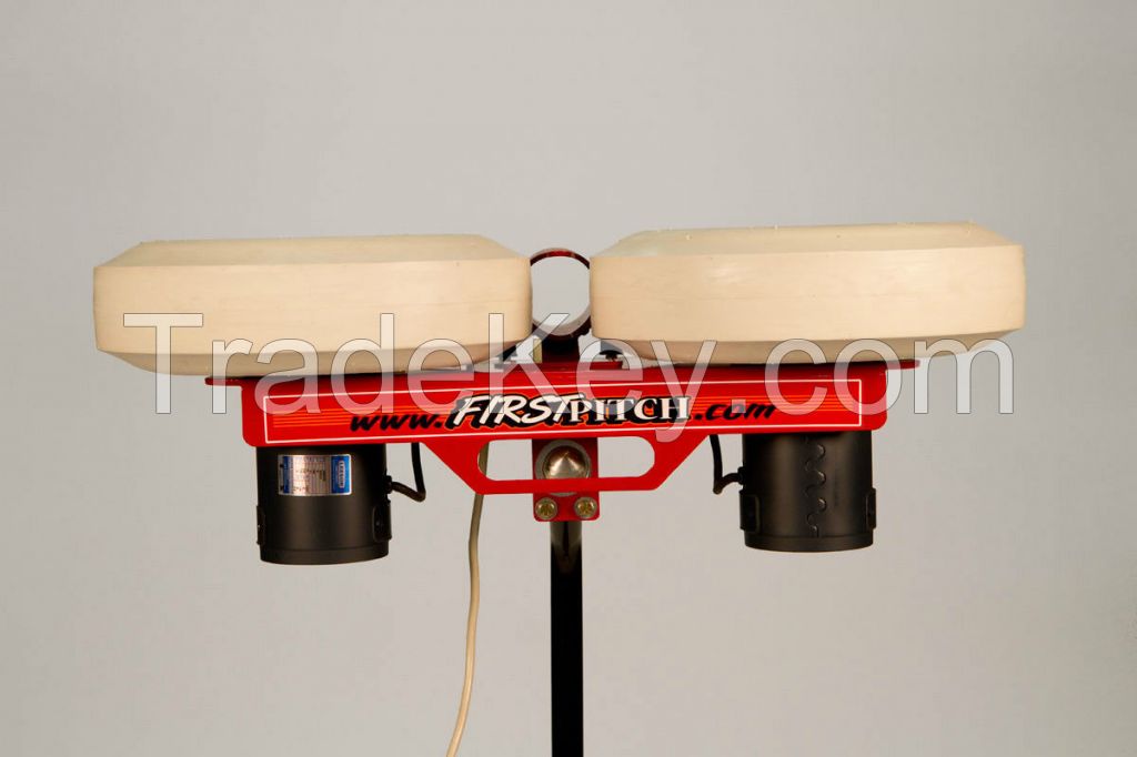 First Pitch Double Wheel Baseball PItching Machine