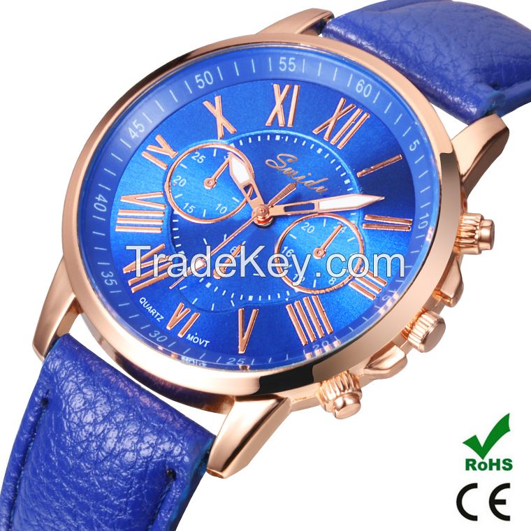 SWIDU stainless steel back fashion design men's wrist watch K901