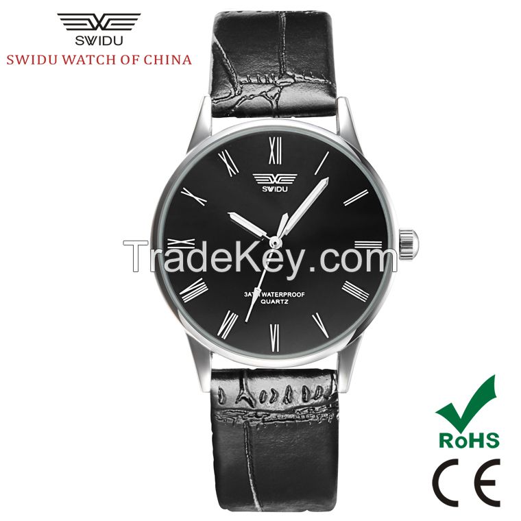 SWIDU stainless steel back water resistant valentine couple watches for lovers SWI-003 