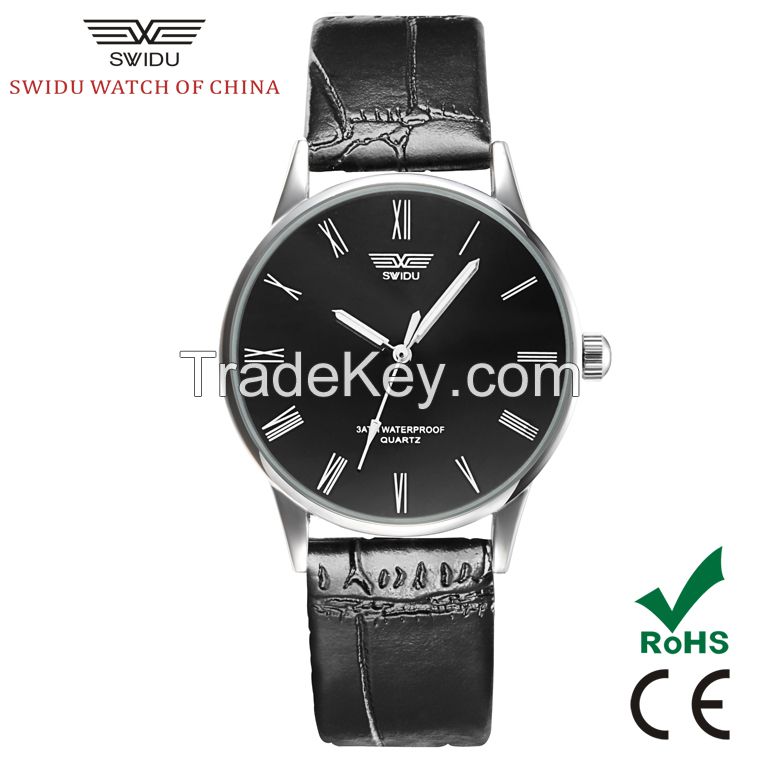 SWIDU stainless steel back water resistant valentine couple watches for lovers SWI-003