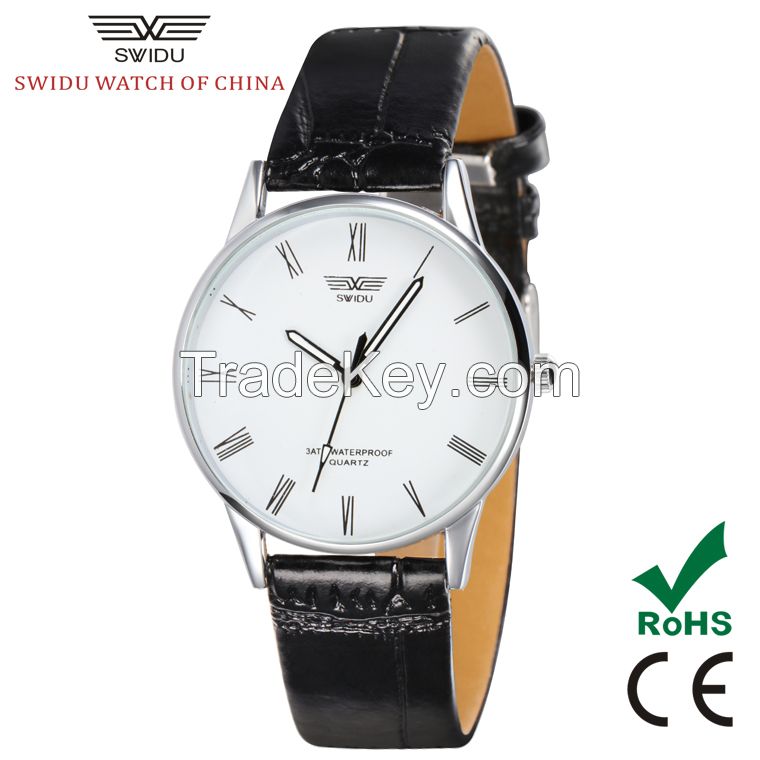 SWIDU stainless steel back water resistant valentine couple watches for lovers SWI-003 