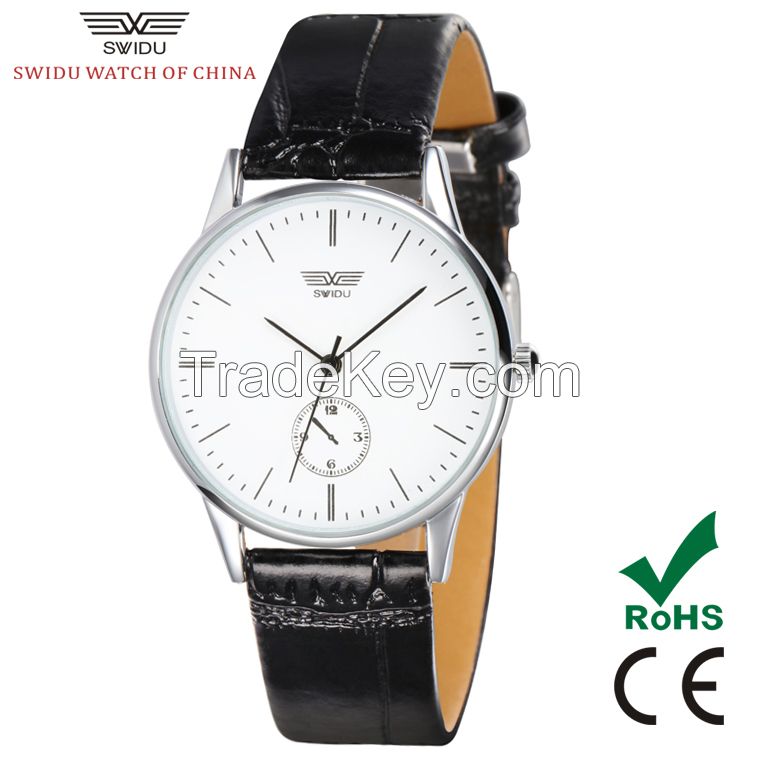 SWIDU stainless steel back water resistant valentine couple watches for lovers SWI-003