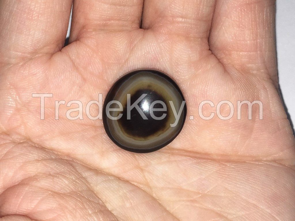 Wholesale Jewelry Luk Mik Tabular Beads Goat's Eye