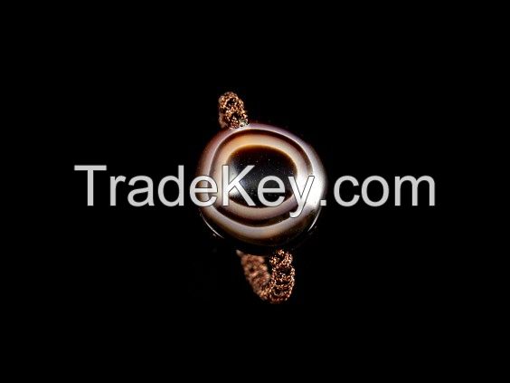 Wholesale Jewelry Luk Mik Tabular Beads Goat's Eye