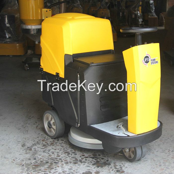 C6 Mini ride-on concrete floor scrubber with low noise