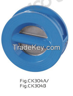 PN10/PN16/PN25/CLASS125 WAFER TYPE DOUBLE DISC CHECK VALVE