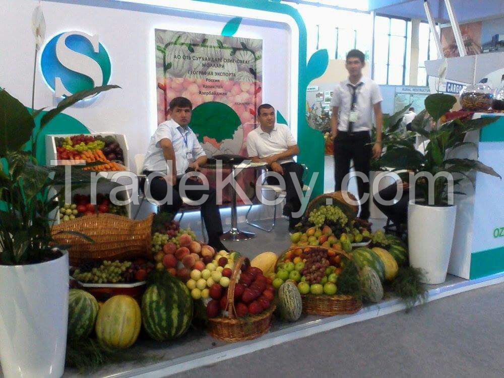 Vegetables and fruits from Uzbekistan