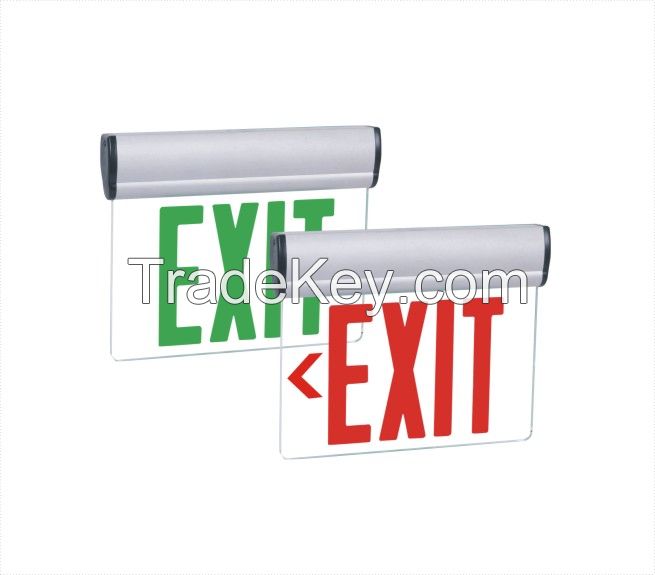 Exit sign with certificate URL