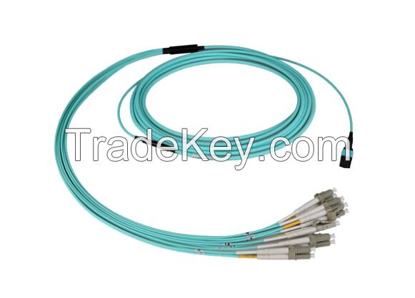 MPO-LC hybrid harness cable