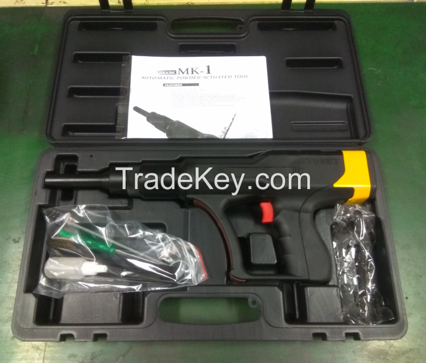 Automatic powder actuated tool