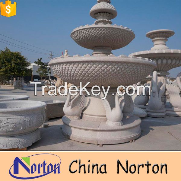 outdoor large marble water fountain