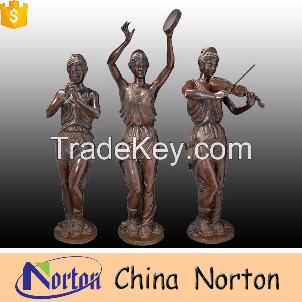 life size decorative garden bronze sculpture