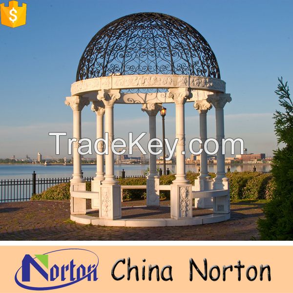 large garden stone gazebo for sale