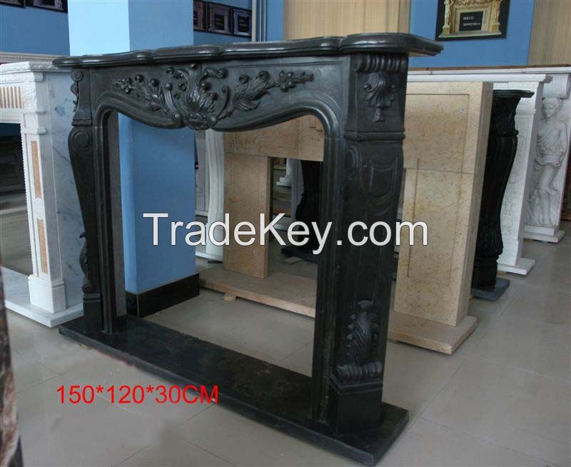 indoor used artificial marble fireplace mantel