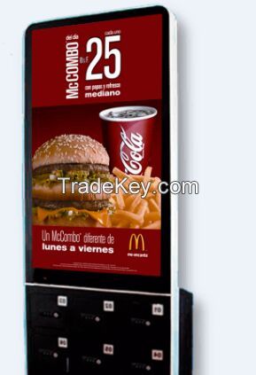 42 inch advertising screen display phone charging kiosk/station with wifi function