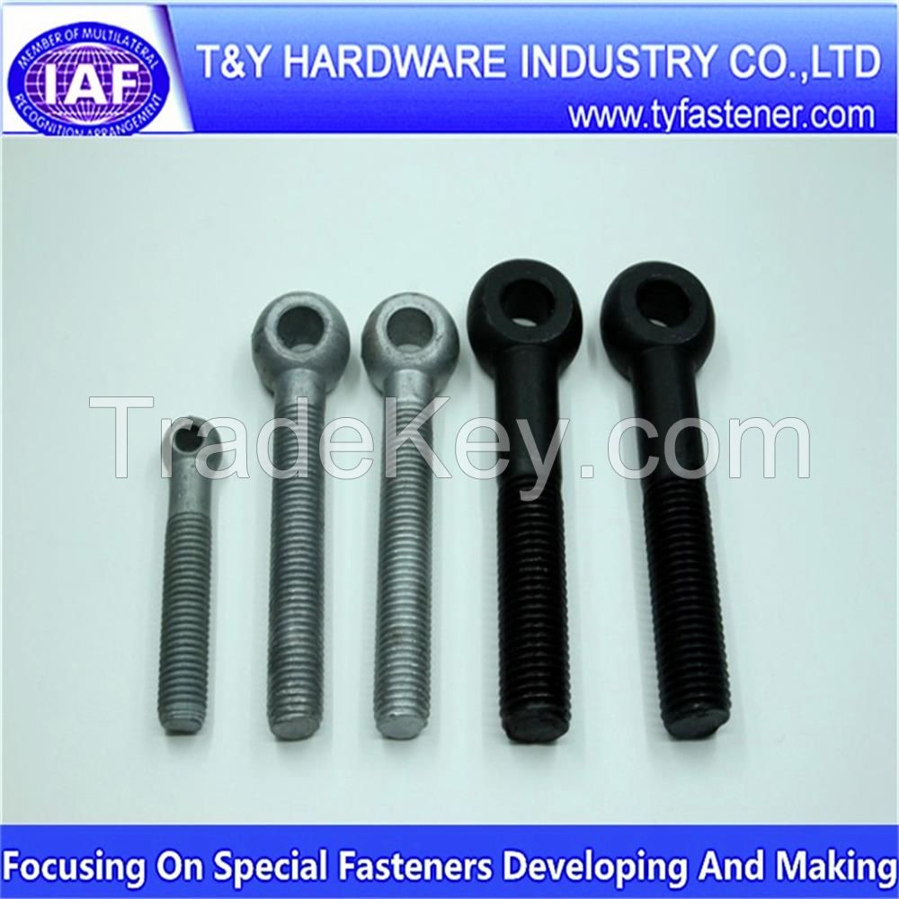 Black Carbon Steel Eye Bolt