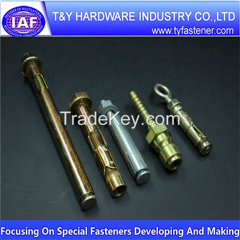 Steel Concrete Anchor Bolt zinc yellow plated