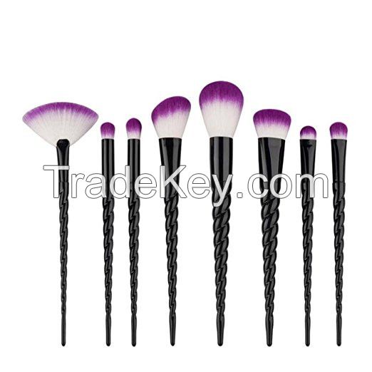 Low MOQ hottest private label unicorn makeup brushes