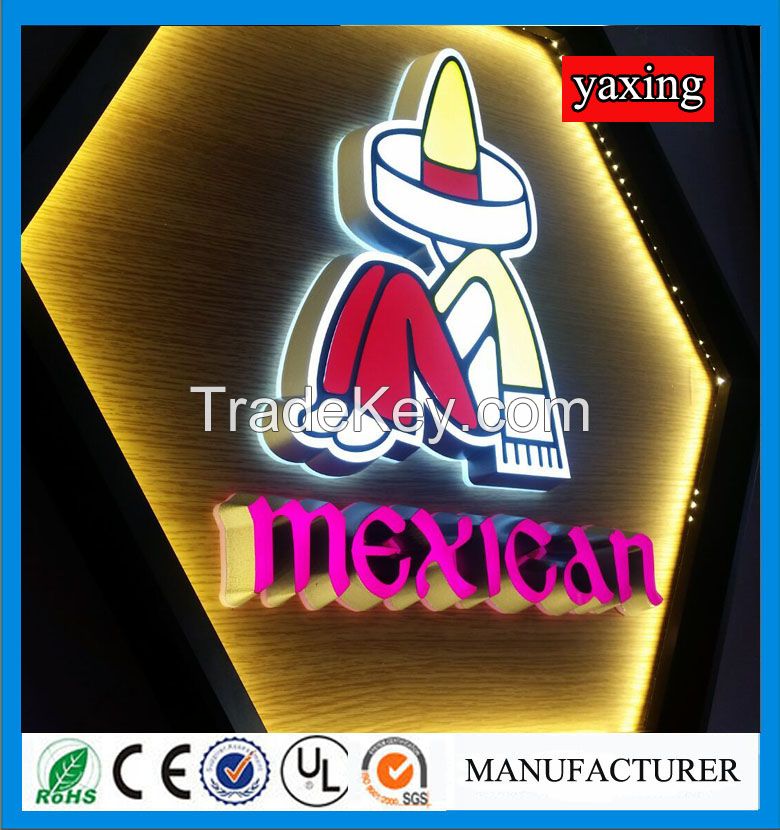 China manufacturer acrylic led light letter mini letter