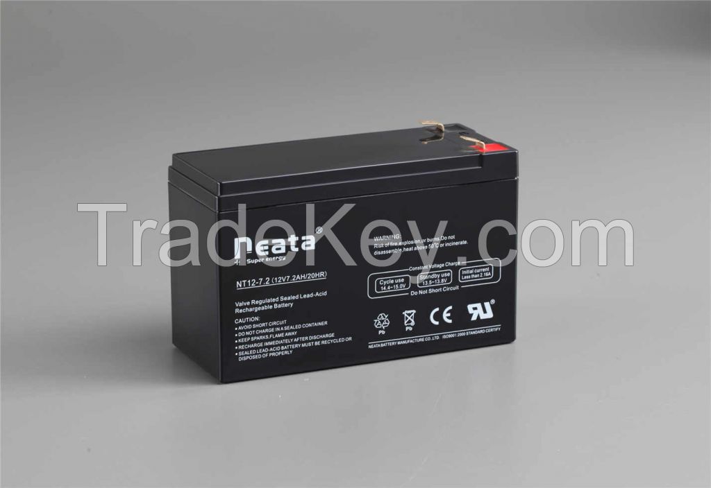 Standard Lead Acid Battery 12V 7.2Ah