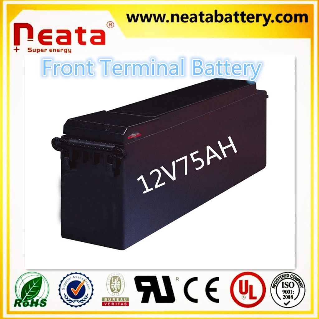 Neata Battery Solar Front Terminal GEL Battery 12V75AH applied in Solar System, UPS and Street