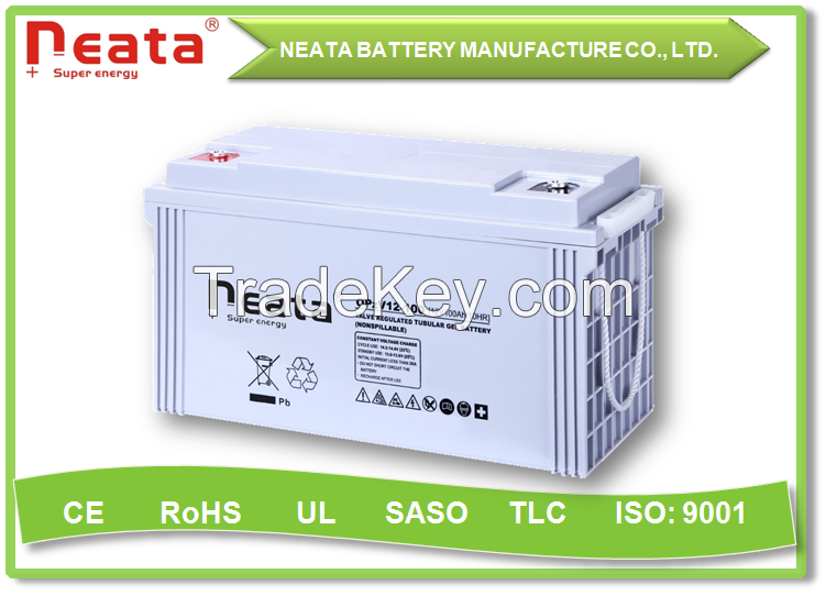 Neata Sealed Deep Cycle Battery Tubular Gel Solar Battery OPzV Battery
