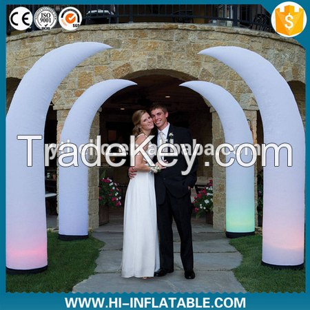 Colorful air blown pillar inflatable for wedding decoration