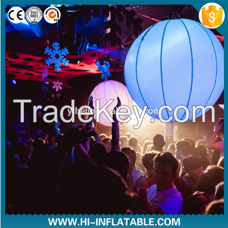 Colorful led light air blown inflatable balloon for event decoration