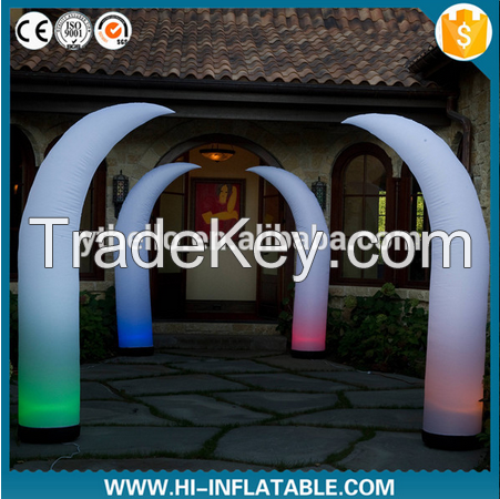 Colorful air blown pillar inflatable for wedding decoration