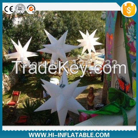 Hot sale led lighting inflatable star for party decoration