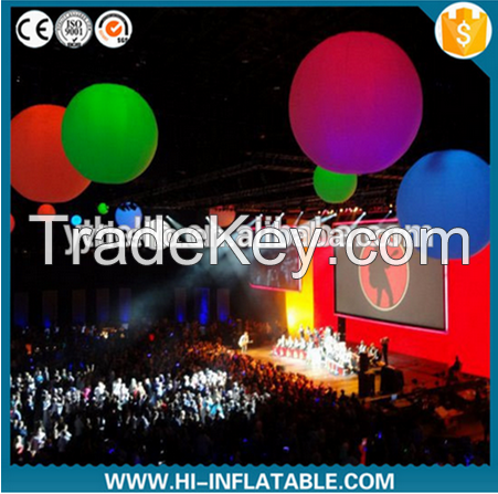 Colorful led light air blown ball inflatable for event stage decoration