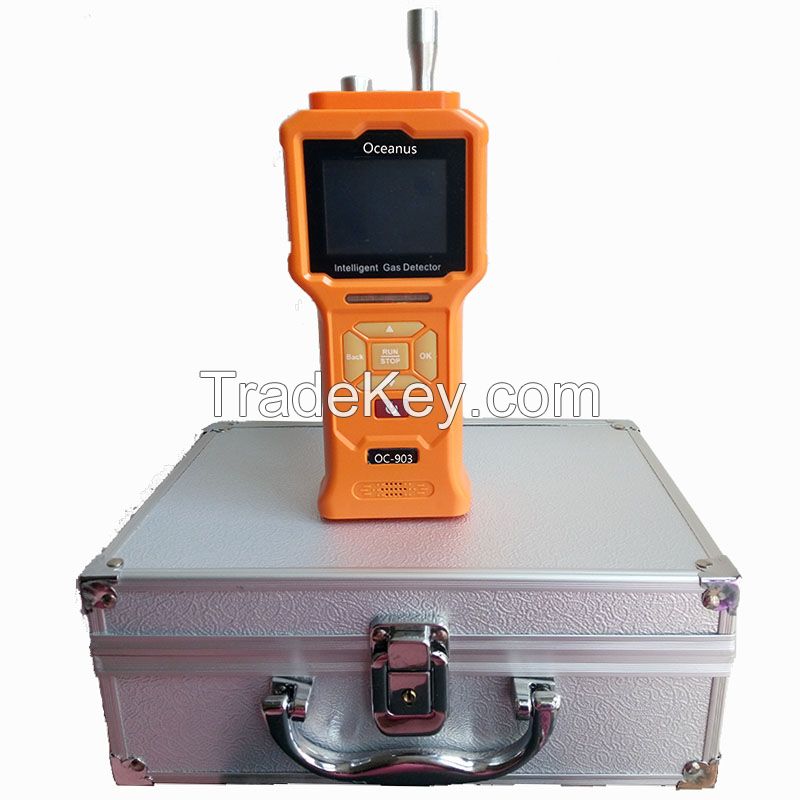 Portable gas detector with inner pump