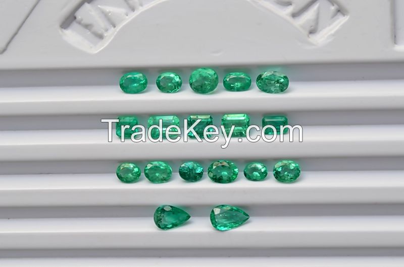 18.67 Cts Natural Colombian Emerald Lot Mixed