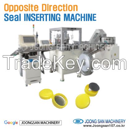 Liner seal inserting machine (opposite direction type)