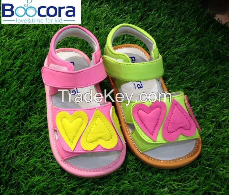 China Manufacturer Soft Sole Genuine Leather Baby Shoes  Boocora