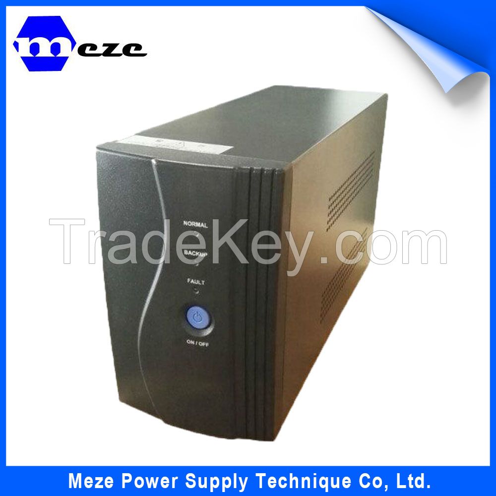 DC 500va High Frequency Power Supply Mini Online UPS With 12v Batte