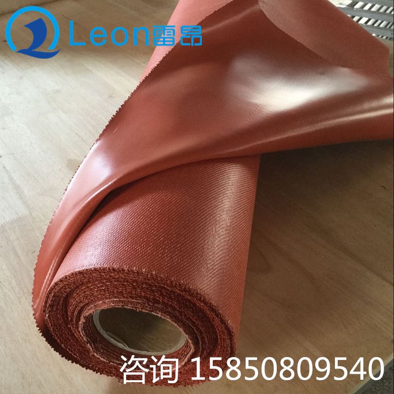 Silicone rubber coated fireproof fiberglass  cloth