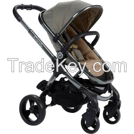 iCandy Peach Pushchair with Grey Chassis & Olive Hood